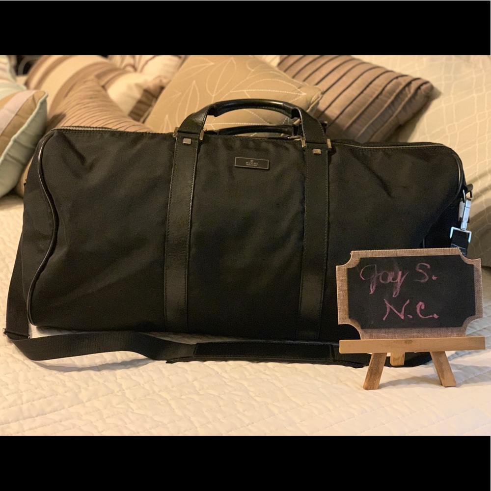 Authentic Gucci Nylon travel bag
